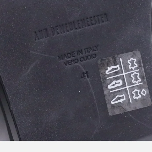 Ann Demeulemeester Clara Mule Sandal Heels - Black Leather Women’s Size 41 - Picture 8 of 10